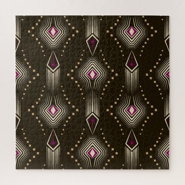 Antique Art Deco Geometric Ornament Jigsaw Puzzle (Vertical)