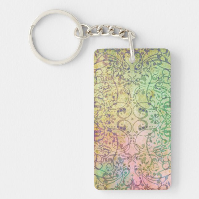 Antique ARTs Ornament Pattern for your Design Keychain (Front)