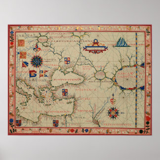 Antique Asia Minor Map Poster