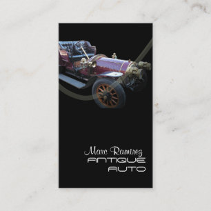 Antique auto restoration business template business card