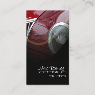 Antique auto restoration business template business card
