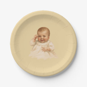 Antique Baby Paper Plates