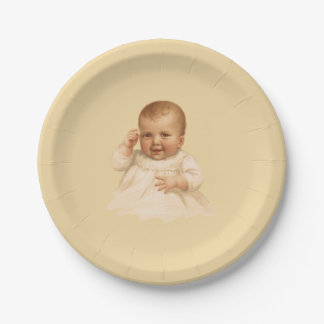 Antique Baby Paper Plates