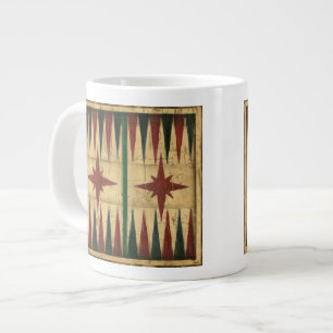 Antique Backgammon Game Board by Ethan Harper Large Coffee Mug