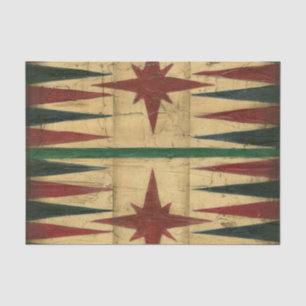 Antique Backgammon Game Board by Ethan Harper Tissue Paper