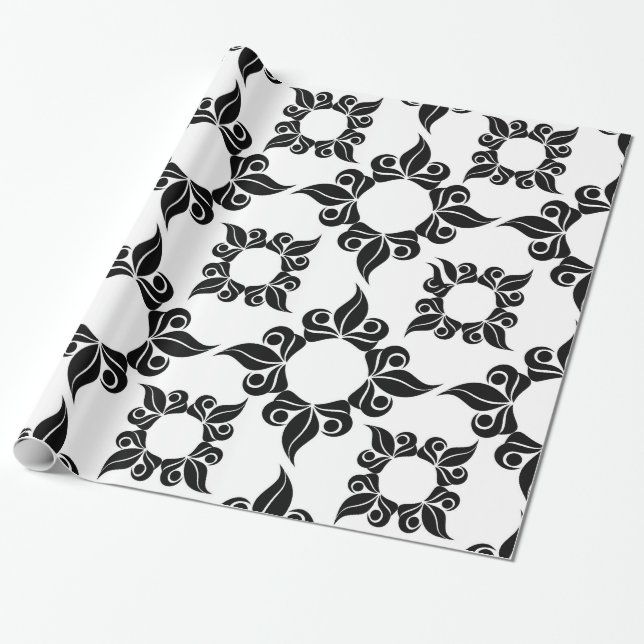 antique baroque wrapping paper (Unrolled)