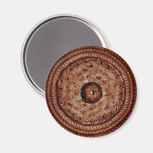 Antique Basket Lid Weave Magnet