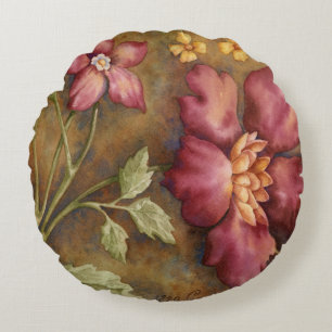 Antique Beauties II Round Pillow