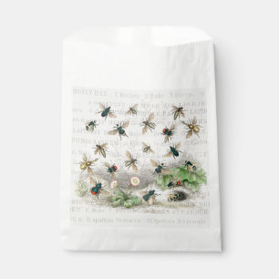 Antique Bee Honey Worker Queen Bees Vintage Favour Bag