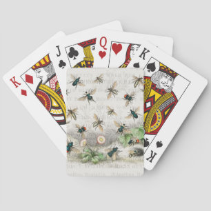 Antique Bee Honey Worker Queen Bees Vintage Playing Cards