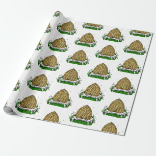 Antique Beehive Wrapping Paper
