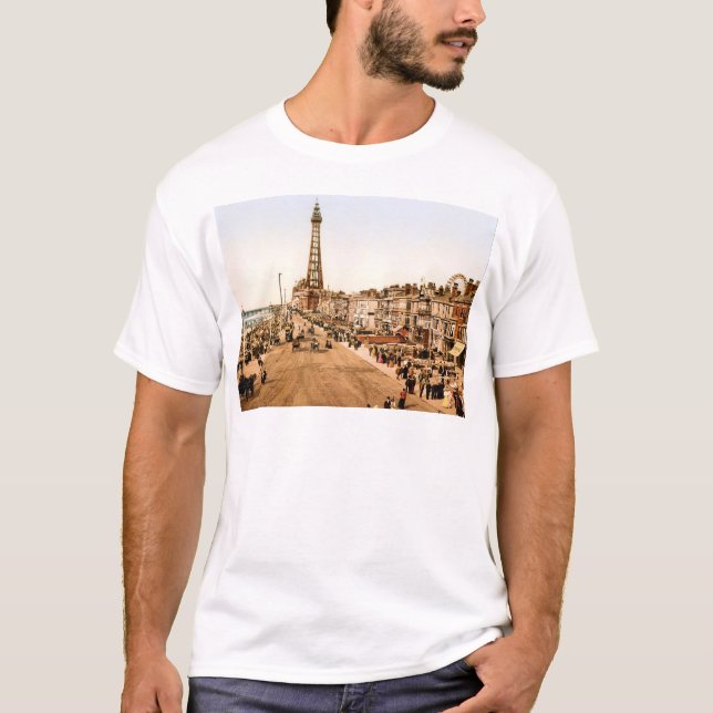 Antique Blackpool British Seaside T-Shirt (Front)