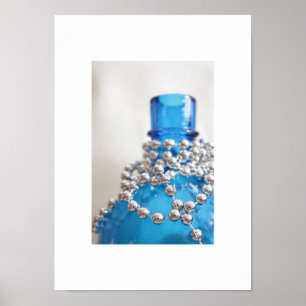 Antique Blue Glass Poster