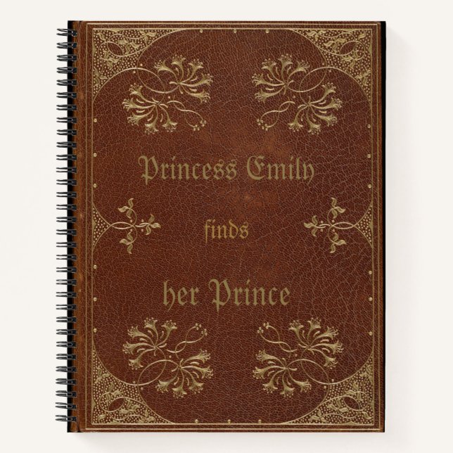 antique book binding -personalized  (Front)