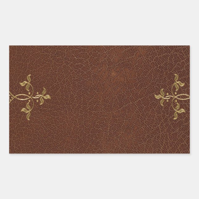 antique book binding sticker (Front)