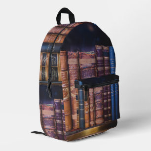 Antique book Bindings Books Printed Backpack