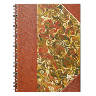 Antique Book Cover, Ornate Swirl Pattern