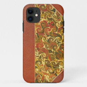 Antique Book Cover, Ornate Swirl Pattern iPhone 11 Case