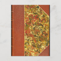 Antique Book Cover, Ornate Swirl Pattern
