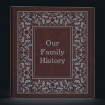 Antique Book Cover Style Family History Binder<br><div class="desc">A charming vintage book cover design makes this an elegant and graceful binder.</div>