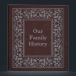 Antique Book Cover Style Family History Binder<br><div class="desc">A charming vintage book cover design makes this an elegant and graceful binder.</div>