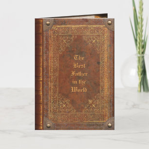 Antique Book (customizable) Father's Day Card