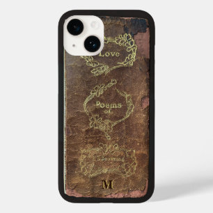 Antique Book Love Poems Classic Monogram  Case-Mate iPhone 14 Case