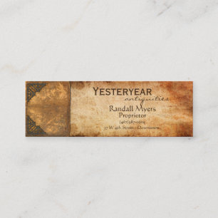 Antique Book Mini Business Card