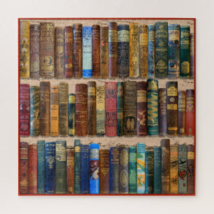 ANTIQUE BOOK 'SPINES' PHOTOGRAPH JIGSAW PUZZLE