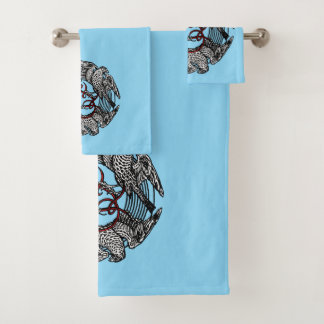 Antique Bookplate Trois Hawks William de Morgan