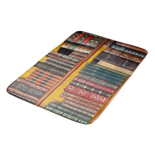 Antique Books Bath Mat
