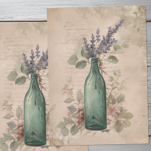 Antique Botanical Lavender  Tissue Paper