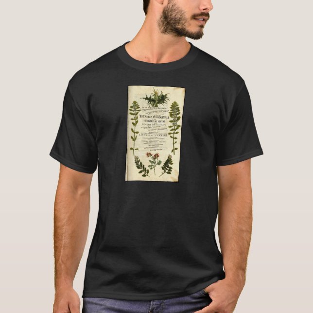 Antique Botany Bookplate T-Shirt (Front)