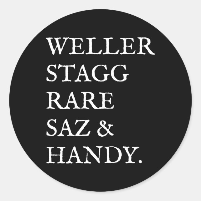 Antique Bourbon Whiskey By Bigshakir Btac Classic Round Sticker (Front)