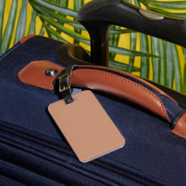 Antique Brass Luggage Tag (Front Insitu 1)