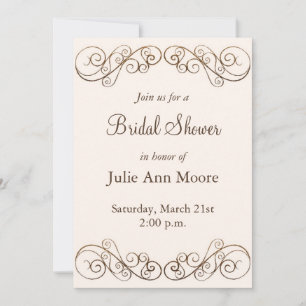 Antique Bridal Shower Invitation