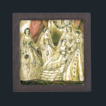 Antique Bride Vintage Wedding Jewelry Box<br><div class="desc">This beautiful antique image was created in 1861,  showing a bride surrounded by her bridal party. A beautiful addition for any bride!</div>