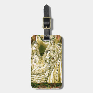 Antique Bride Vintage Wedding Luggage Tag