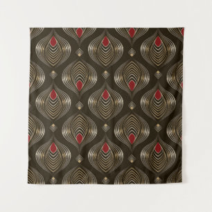 Antique Bronze: Seamless Ornamental Elegance Tapestry