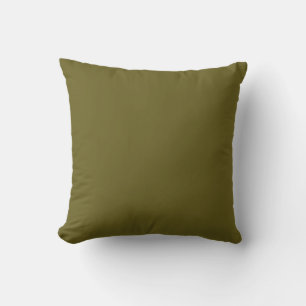 Antique bronze (solid colour)  throw pillow