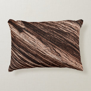 Antique brown obsolete wooden background. age-old, accent pillow