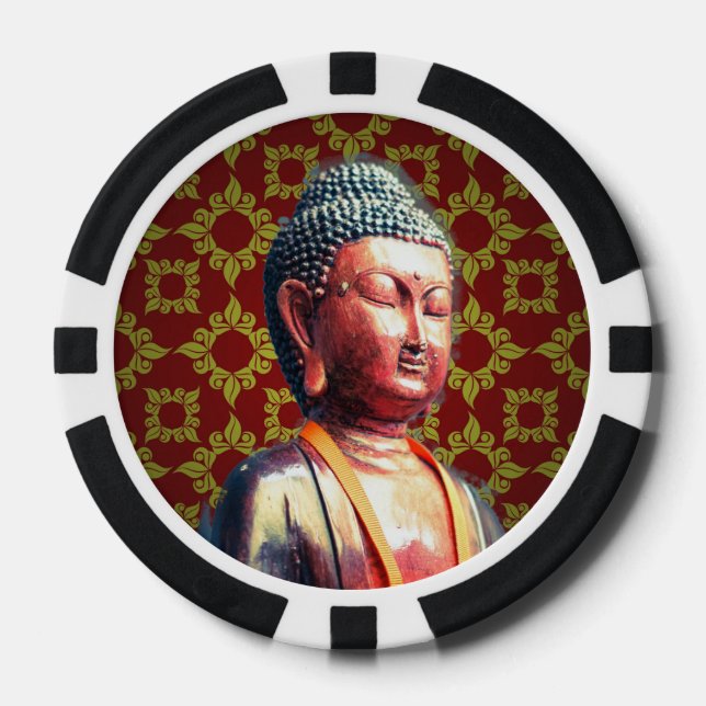 Antique Buddha Poker Chips (Front)