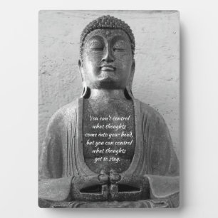 Antique Buddha statue, inspiration - 5x7 easel Plaque