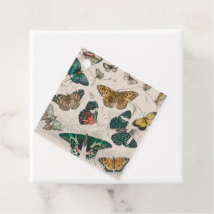Antique Butterfly Illustration: 1820 Goldsmith Favour Tags