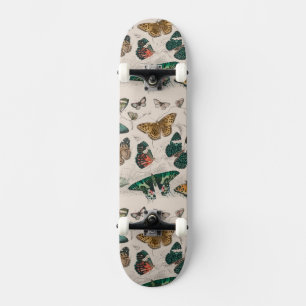 Antique Butterfly Illustration: 1820 Goldsmith Skateboard