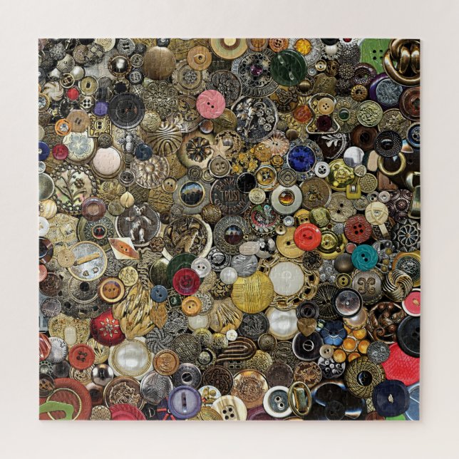 Antique Buttons Jigsaw Puzzle For Adults (Vertical)