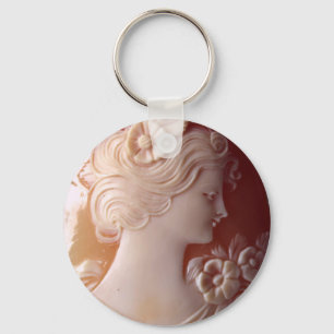 Antique Cameo Keychain