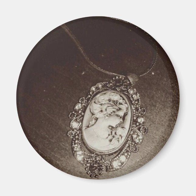 Antique Cameo Magnet (Front)