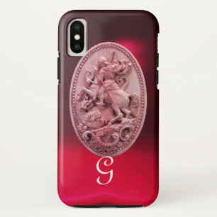 ANTIQUE CAMEO / SAINT GEORGE AND DRAGON MONOGRAM iPhone XS CASE