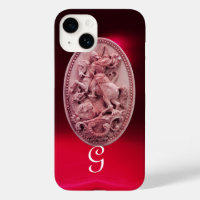 ANTIQUE CAMEO / SAINT GEORGE AND DRAGON MONOGRAM